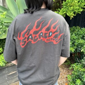 Sacred Black & Red Flame T-Shirt